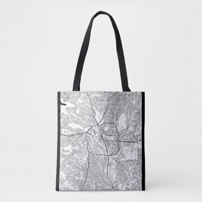 Kumasi Ghana Map Tote Bag (Front)