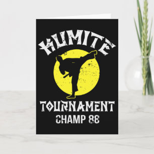 Kumite Tournament Champ Vintage Martial Arts Karat Card