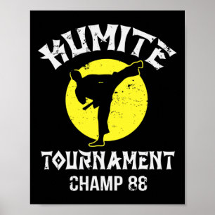 Kumite Tournament Champ Vintage Martial Arts Karat Poster