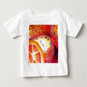 Kumquats orange citrus watercolour fruit art baby T-Shirt