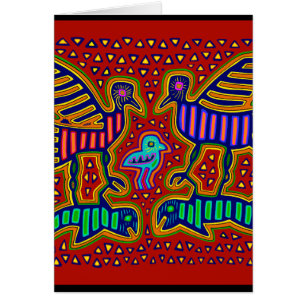 Kuna Indian Birds with Fish