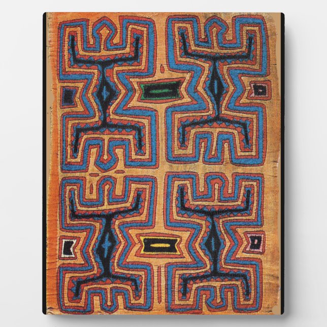 Kuna Indian Canoe Spirits Plaque (Front)