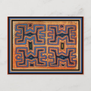 Kuna Indian Canoe Spirits Postcard