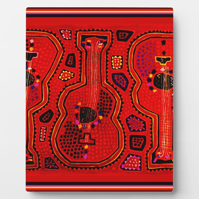 Kuna Indian Guitars Plaque (Front)