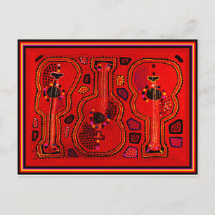 Kuna Indian Guitars Postcard