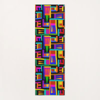 Kuna Indian Landscape Map - Bold Colours