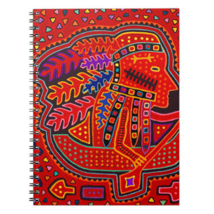 Kuna Indian Man in Canoe Notebook