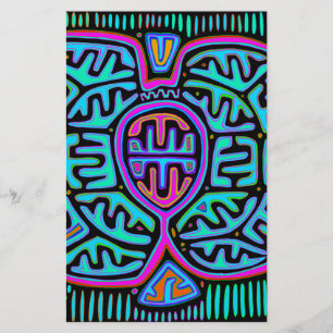 Kuna Indian Mariposa Stationery