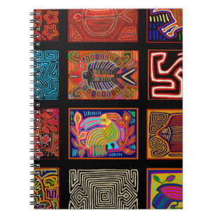 Kuna Indian Mola Collage Notebook