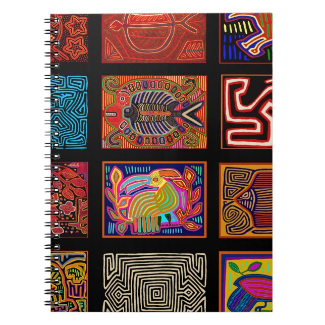 Kuna Indian Mola Collage Notebook (Front)