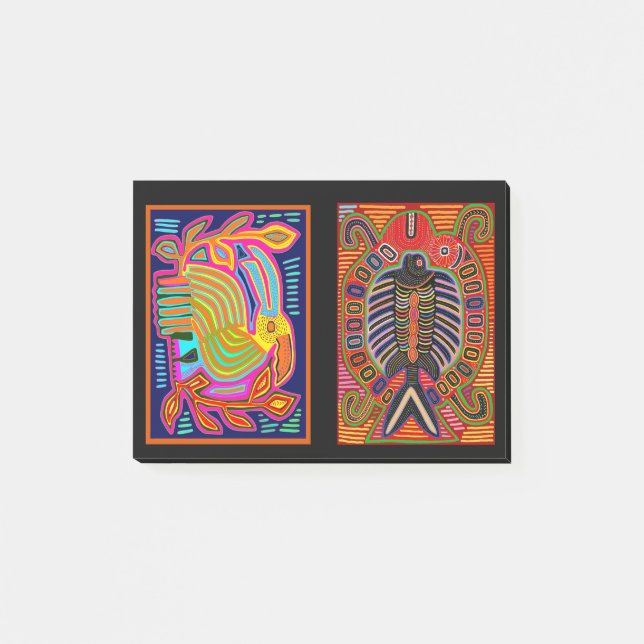 Kuna Indian Mola Collage Post-it Notes (Front)