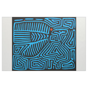 Kuna Indian Mola Inspired Decorator Fabric