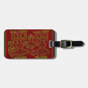 Kuna Indian Mola Spirits Luggage Tag
