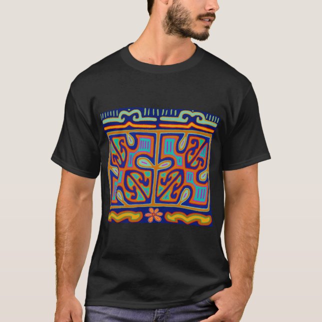 Kuna Indian Music Box - San Blas Mola T-Shirt (Front)