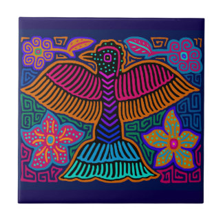 Kuna Indian Spirit Bird Ceramic Tile