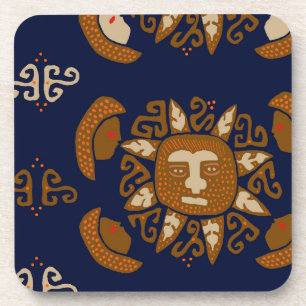 Kuna Indian Sun Gods Coaster