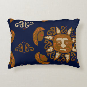 Kuna Indian Sun Gods Decorative Cushion