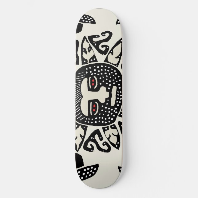 Kuna Indian Sun Universe Skateboard (Front)