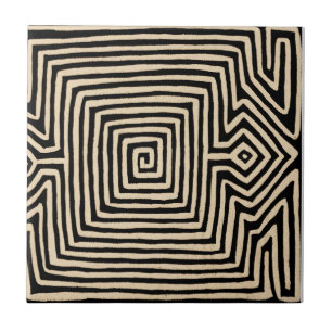 Kuna Indian Tortuga Ceramic Tile