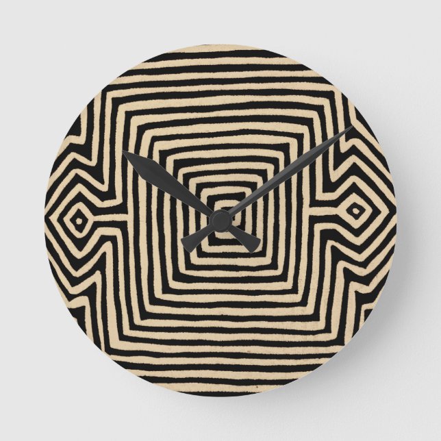 Kuna Indian Tortuga Round Clock (Front)