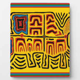 Kuna Indian Tribal Walking Turtle Plaque