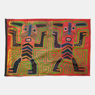 Kuna Indian Twin Spirits Tea Towel