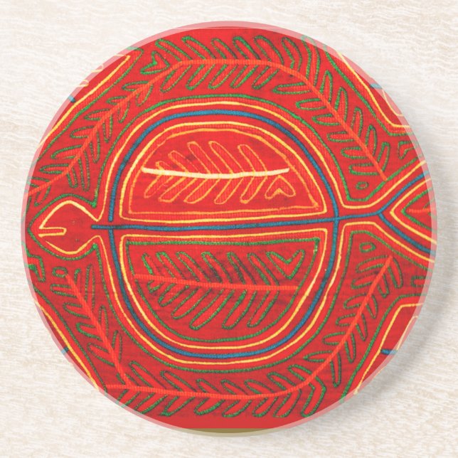 Kuna Mola Stingray Coaster (Front)