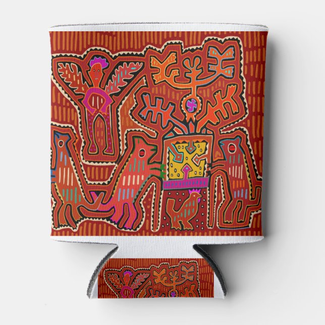 Kuna Shaman Peyote Ritual - SCOTUS Cuts my Rights Can Cooler (Front)