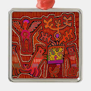 Kuna Shaman Peyote Ritual - SCOTUS Cuts my Rights Metal Ornament