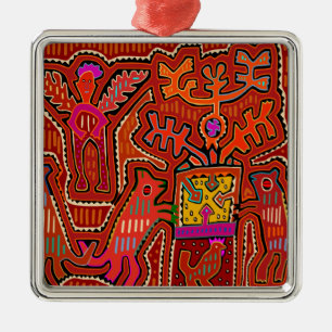 Kuna Shaman Peyote Ritual - SCOTUS Cuts my Rights Metal Ornament