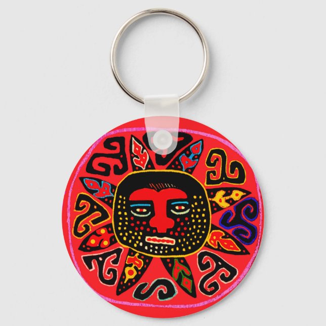 Kuna Tribal Del Sol Key Ring (Front)