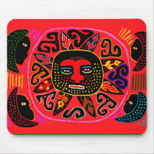 Kuna Tribal Del Sol Mouse Pad