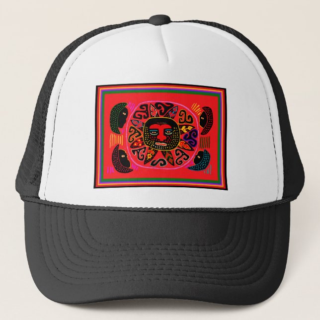 Kuna Tribal Del Sol Trucker Hat (Front)