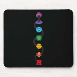 Kundalini Serpent Rising 7 Chakras Yoga - Kundalin Mouse Pad