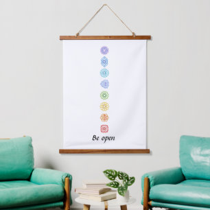 Kundalini Yoga Chakras Be Open   Hanging Tapestry
