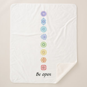 Kundalini Yoga Chakras Be Open Sherpa Blanket
