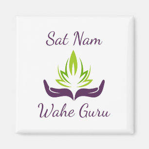 Kundalini Yoga Lotus Sat Nam Wahe Guru Magnet