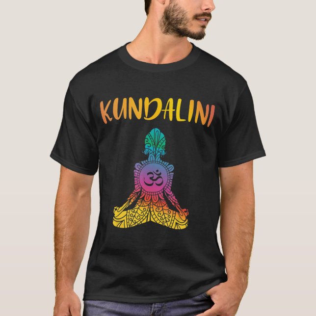 Kundalini Yoga Sat Nam Chakra Meditation Hindu Spi T-Shirt (Front)