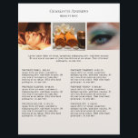 Kundenspezifischer Foto Preislisten Salon Flyer<br><div class="desc">Kundenspezifischer Foto - Preislisten - Flyer. Personalisiere dein Produkt in Minuten. Über "weiteres personalisieren" können Schriftart,  Schriftgröße,  Position und die Farbe geändert werden. Perfekt für Fotografen; Wellness,  Massage,  Beauty und alle anderen Serviceleistungen.</div>