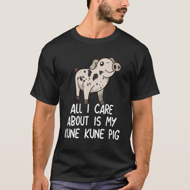 Kune Kune Pig  Miniature Pig Breeder Kune Kune Pig T-Shirt (Front)