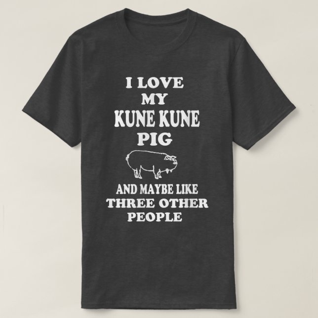 Kune Kune Pig T Shirt Gift Idea Baby Kunekune Pig  (Design Front)