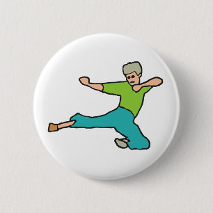 Kung Fu 6 Cm Round Badge