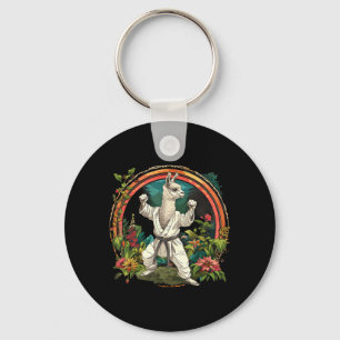 Kung Fu Alpaca Nature Judo Jiu-Jitsu Martial Arts Key Ring