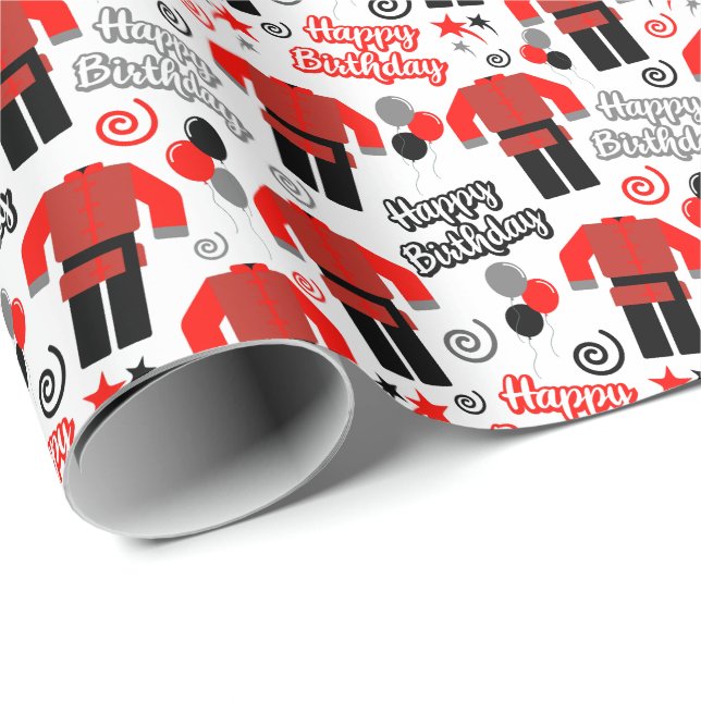 Kung Fu Birthday Wrapping Paper (Roll Corner)