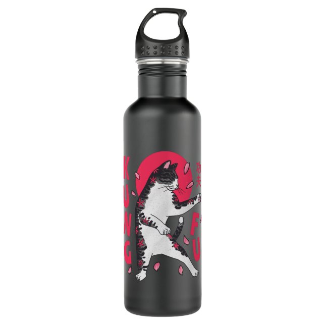 Kung Fu Cat 710 Ml Water Bottle (Front)