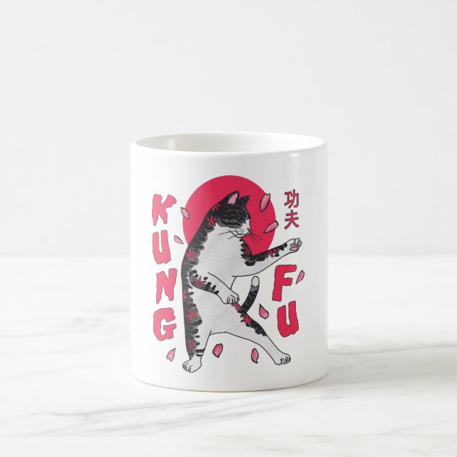 Kung Fu Cat Coffee Mug (Center)