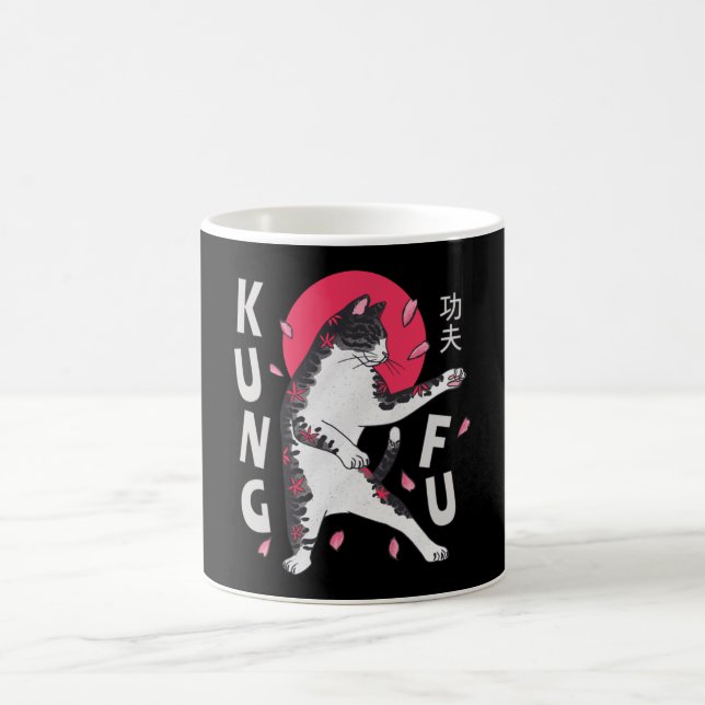 Kung Fu Cat Coffee Mug (Center)