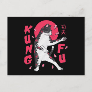 Kung Fu Cat Postcard