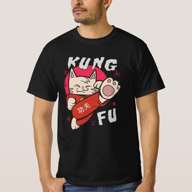 Kung Fu Cat T-Shirt (Front)