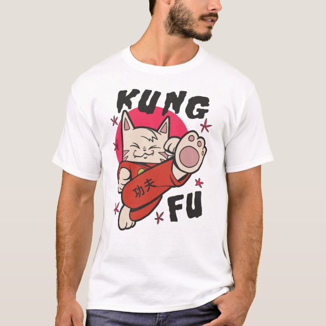 Kung Fu Cat T-Shirt (Front)